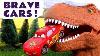 Brave Lightning Mcqueen Toy Car Stories With Dinosaur Toys