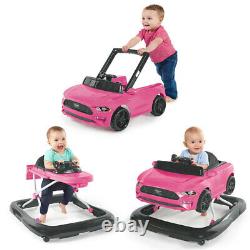 Bright Starts Ford Mustang 3-in-1 Baby/Toddler Walker Toys/Car Push 6-12m Pink