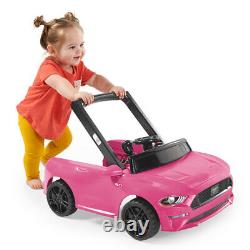 Bright Starts Ford Mustang 3-in-1 Baby/Toddler Walker Toys/Car Push 6-12m Pink