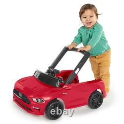 Bright Starts Ford Mustang 3-in-1 Baby/Toddler Walker Toys/Car Push 6-12m Red