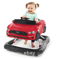 Bright Starts Ford Mustang 3-in-1 Baby/Toddler Walker Toys/Car Push 6-12m Red