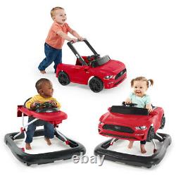 Bright Starts Ford Mustang 3-in-1 Baby/Toddler Walker Toys/Car Push 6-12m Red