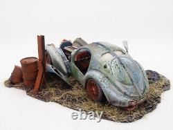 Bugatti Atlantic heavily weathered 1/24 scale diorama