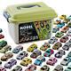 Bulk Pull Back Cars Assorted Mini Race Cars Toy Set For Boys With Carrying Case