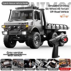 C8823 1/18 RC Car Crawler 2.4G 6WD Simulated Unimog Truck with 2 batteries LED