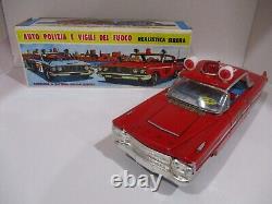 CADILLAC Fire Chiefs Car Battery Operated -Flashing Red Light-MIB-WORKS