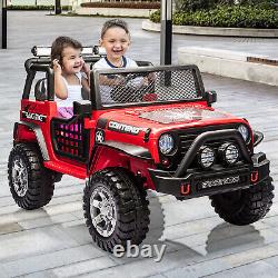 COLOR TREE 12V Kids Ride On Car 2 Seater Electric Vehicle RC Toy Truck Jeep MP3