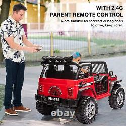 COLOR TREE 12V Kids Ride On Car 2 Seater Electric Vehicle RC Toy Truck Jeep MP3