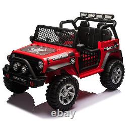 COLOR TREE 12V Kids Ride On Car 2 Seater Electric Vehicle RC Toy Truck Jeep MP3