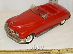 CONWAY CO. 1948 PACKARD CONVERTIBLE WIND UP TOY CAR works with key