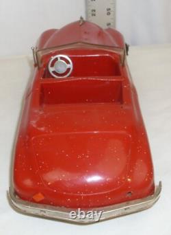 CONWAY CO. 1948 PACKARD CONVERTIBLE WIND UP TOY CAR works with key
