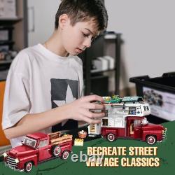 Car Building Block, 2-in-1 Camper Van Building and Farm Pickup Truck Building