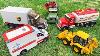 Car Toys Collection Excavator Fire Truck Concrete Mixer Loader Tractor Power Wheels