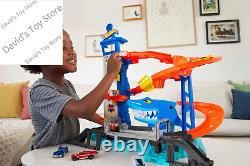 City Toy Car Track Set, Attacking Shark Escape Playset with 164 Scale Vehicle