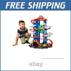 City Toy Car Ultimate Garage 3FT, 100+ Vehicle Storage & Thrilling Racetrack