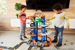 City Toy Car Ultimate Garage 3FT, 100+ Vehicle Storage & Thrilling Racetrack