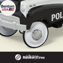 Classic Police Car Toy, Kids Police Car Ride-On, Toddler Pedal Car, Durable Stee