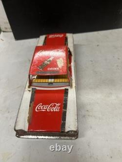 Coca-Cola Taiyo Japan Tin Friction Toy Car Ford Refresh With Zest 1960's