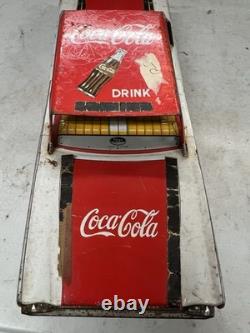 Coca-Cola Taiyo Japan Tin Friction Toy Car Ford Refresh With Zest 1960's