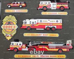 Code 3 Battalion 44 FDNY Engine Co. 233 Vehicles 1/64 Scale 1999 Limited Edition