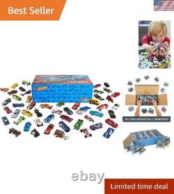 Collectible 50-Pack Toy Cars & Trucks 164 Scale Metal Vehicles, Styles Vary