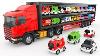 Colors For Children To Learn With Truck Transporter Toy Street Vehicles Educational Videos