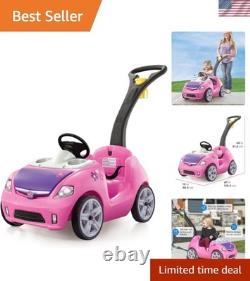 Compact Whisper Ride Push Car for Toddlers Lightweight, Easy to Clean, Pink