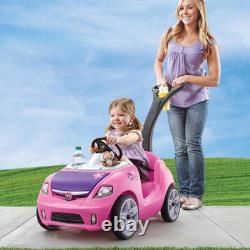 Compact Whisper Ride Push Car for Toddlers Lightweight, Easy to Clean, Pink