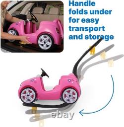 Compact Whisper Ride Push Car for Toddlers Lightweight, Easy to Clean, Pink