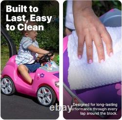 Compact Whisper Ride Push Car for Toddlers Lightweight, Easy to Clean, Pink