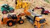 Compilation Of Excavator Dump Truck And Tractor Playing In The Sand Toy Car Story