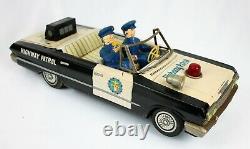 DAIYA Japanese Tinplate Early 1960's Convertible Highway Patrol Car