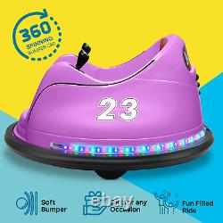 DIY Race #00-99 6V Kids Toy Electric Ride on Bumper Car Vehicle Remote Control 3