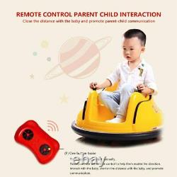 DIY Race 6V Kids Toy Electric Ride On Bumper Car Vehicle Remote Control 360 Spin