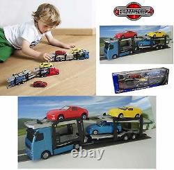 Diecast Car Transporter Children Boys Kids Toy Diecast Car Vehicle Birthday Gift