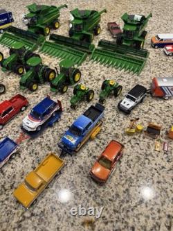 Diecast Toy Vehicle Lot Green Farm Tractors Combines Cars Trucks Trailers Diecast Toy Vehicle Lot Green Farm Tractors Combines Cars Trucks Trailers