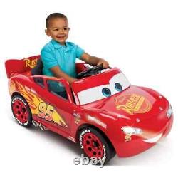 Disney Cars Lightning McQueen Battery-Powered Vehicle with Sound Effects, Ages 3+
