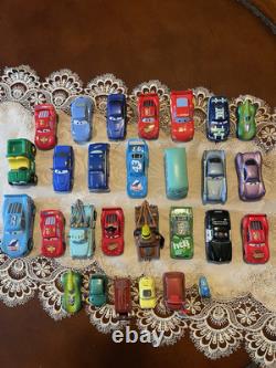 Disney Pixar CARS Mixed Lot of 28 Vehicles Metal & Plastic and wood Various Size