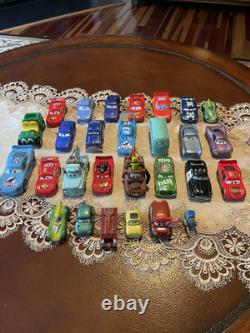 Disney Pixar CARS Mixed Lot of 28 Vehicles Metal & Plastic and wood Various Size