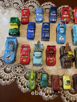 Disney Pixar CARS Mixed Lot of 28 Vehicles Metal & Plastic and wood Various Size
