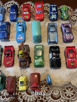 Disney Pixar CARS Mixed Lot of 28 Vehicles Metal & Plastic and wood Various Size