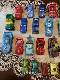 Disney Pixar CARS Mixed Lot of 28 Vehicles Metal & Plastic and wood Various Size