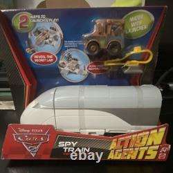 Disney Pixar Cars 2 Action Agents Spy Train Vehicle Playset with Launcher & Mater