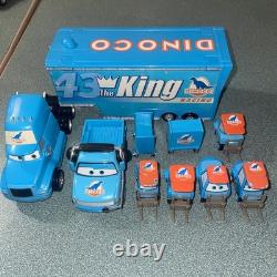 Disney Pixar Cars Diecast Dinoco Pit Crew Chief Pitties Hauler 155 Scale Mattel