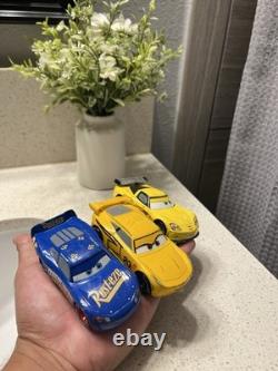 Disney Pixar Cars Diecast Toy Car Lot of 3 Vehicles Blue & Yellow Colors