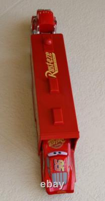 Disney Pixar Cars Super Liner Trailer Mack Hauler 2 Vehicles Jada Toy 98627 RARE
