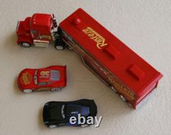 Disney Pixar Cars Super Liner Trailer Mack Hauler 2 Vehicles Jada Toy 98627 RARE