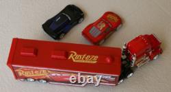 Disney Pixar Cars Super Liner Trailer Mack Hauler 2 Vehicles Jada Toy 98627 RARE