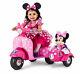 Disney Scooter Minnie Mouse Kids Ride-on Vehicle Toddler Girls Toy W Side Car
