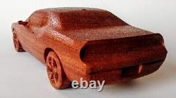Dodge Challenger SRT8 117 Wood Scale Model Car Vehicle Replica Toy Simulation